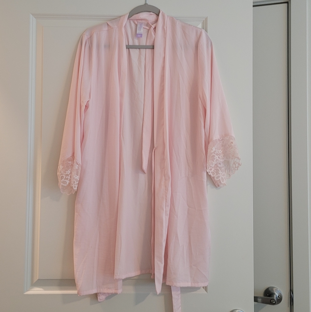 Romantic, peignoir, pink, beautiful